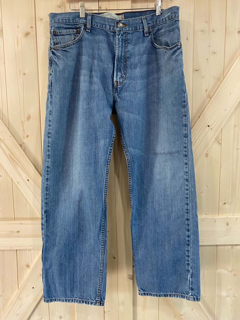 559 Levi's Relaxed Straight Leg Blue Denim Jeans 34 x 30